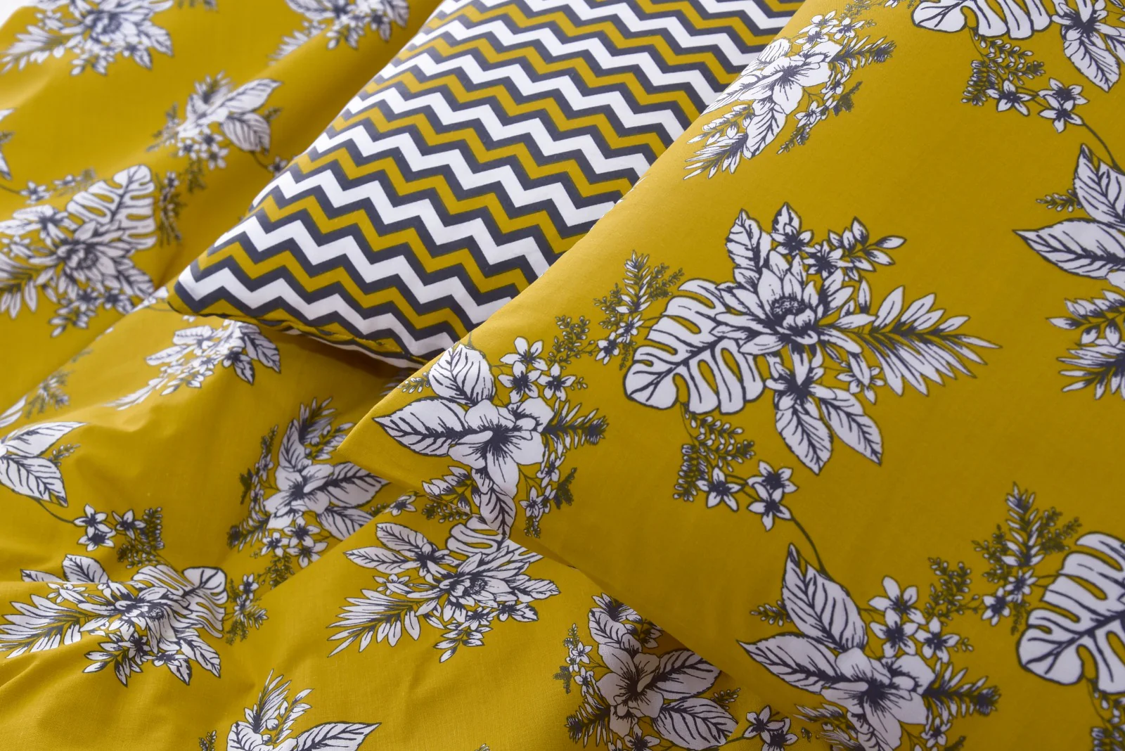 8PCs Mustard Garden Duvet Cover - Image 6