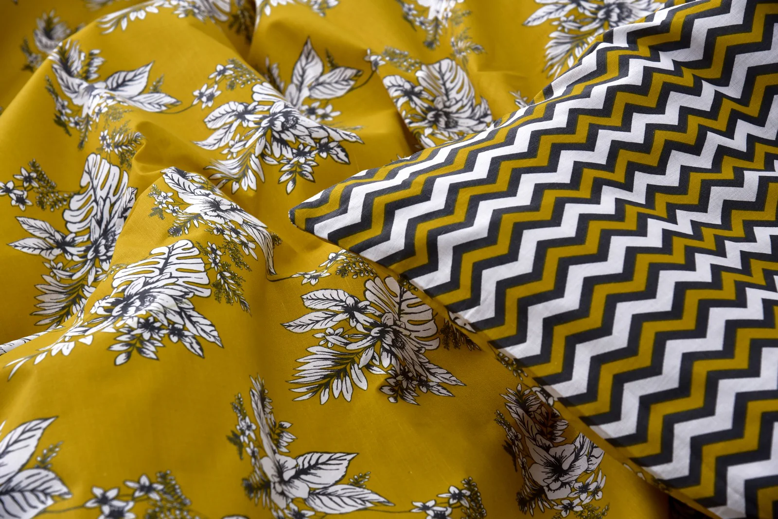 8PCs Mustard Garden Duvet Cover - Image 7