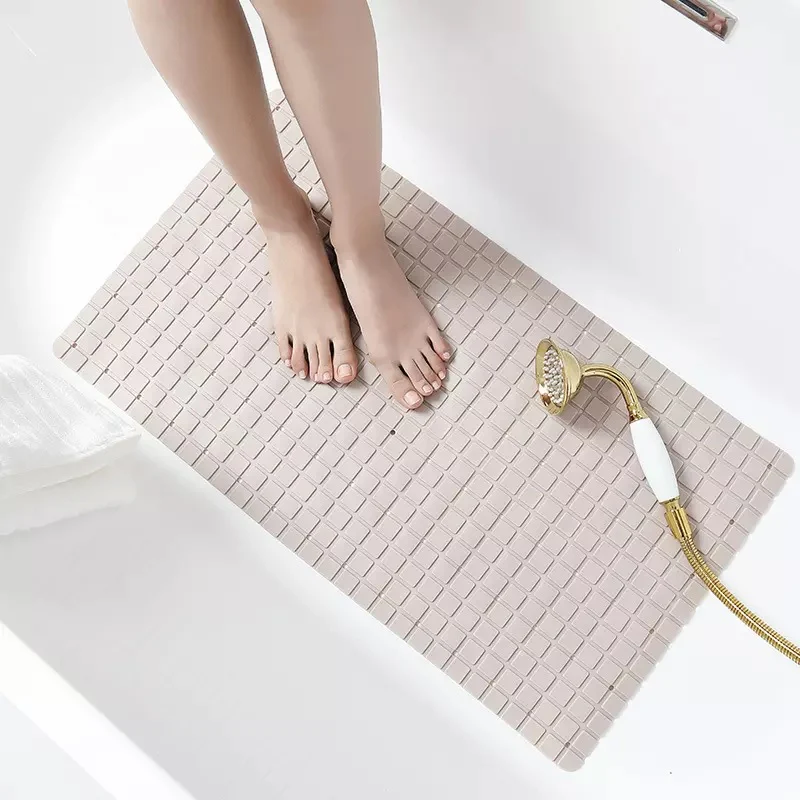Anti Slip PVC Bathroom Mat-Beige - Image 4