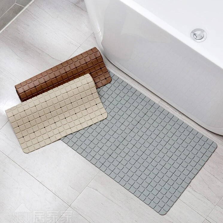 Anti Slip PVC Bathroom Mat-Grey - Image 4