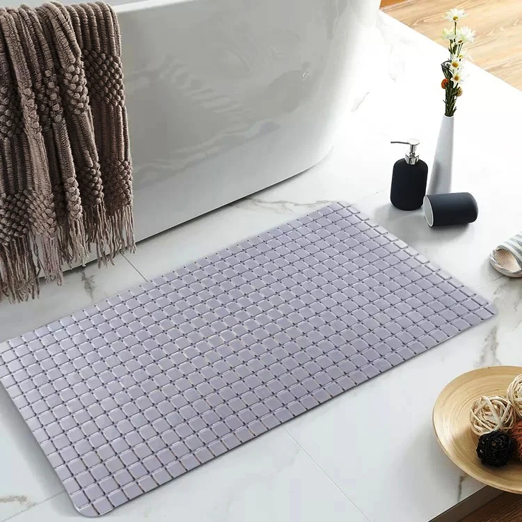 Anti Slip PVC Bathroom Mat-Grey - Image 5