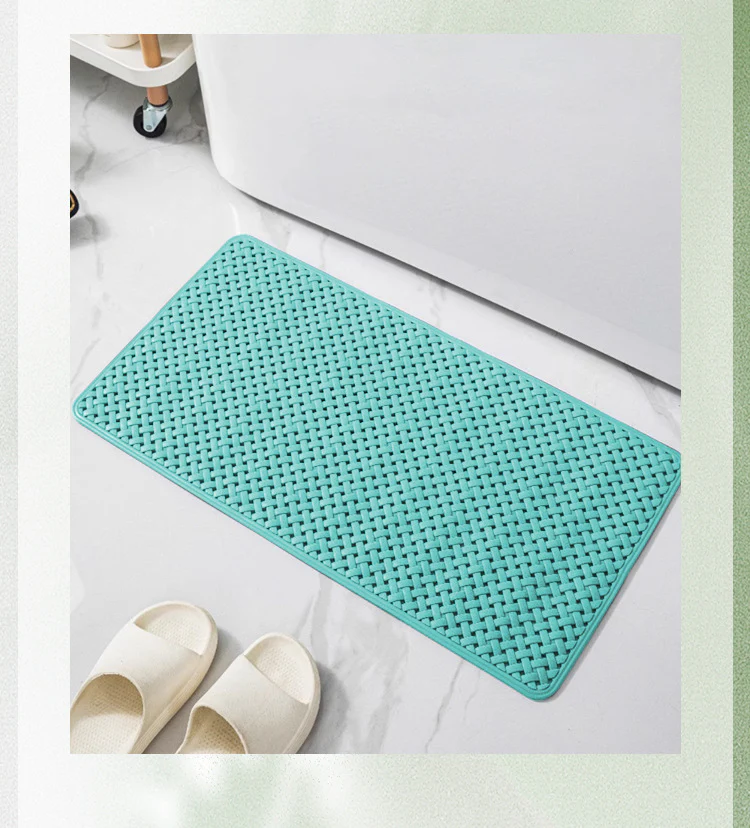 Anti Slip PVC Bathroom Mat (SA2510-110)Green - Image 3