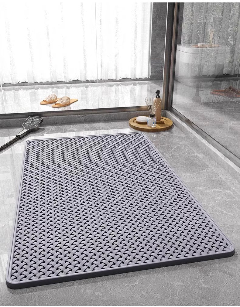 Anti Slip PVC Bathroom Mat (SA2510-110)Grey - Image 2