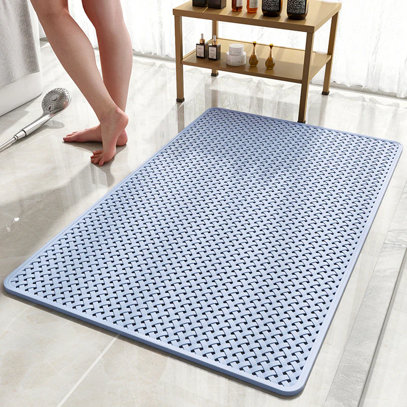 Anti Slip PVC Bathroom Mat (SA2510-110)Sky Blue - Image 2