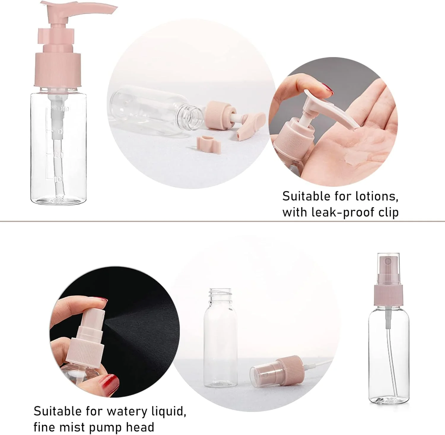 7PCs BPA Free Portable Toiletry Containers Set-(SA2405-178) - Image 8