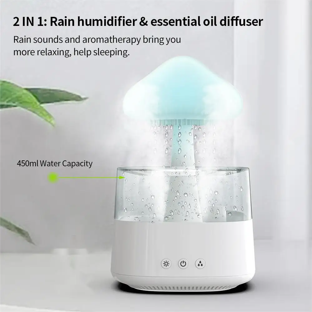 Cloud Rain Humidifier With 7 Colors Light-SA2411-62 - Image 20