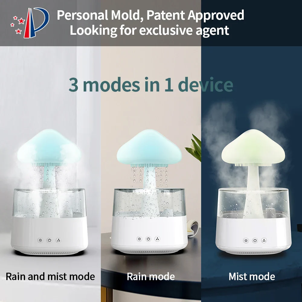 Cloud Rain Humidifier With 7 Colors Light-SA2411-62 - Image 22