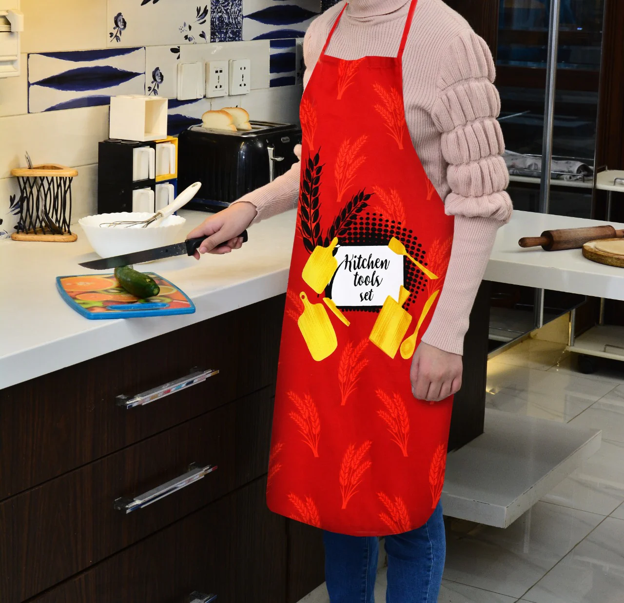 Cooking Kitchen Aprons for Women/Men-KA13 - Image 2