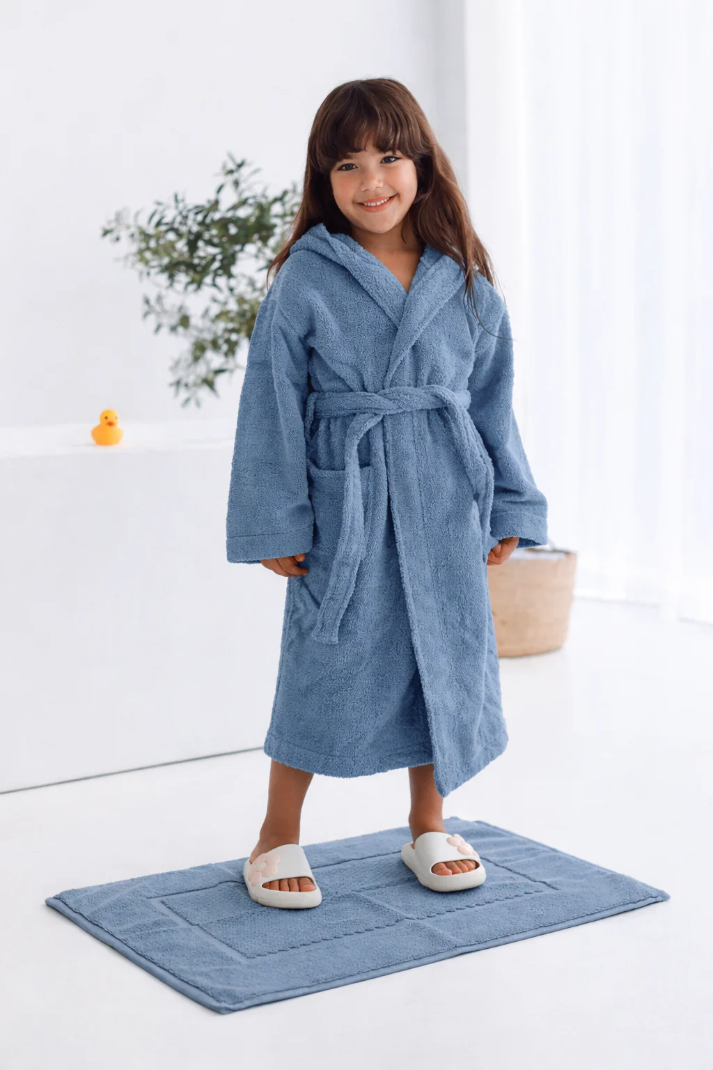 Cotton Kid's Bathrobe- Patrol Blue(2-4 Years) - Image 2
