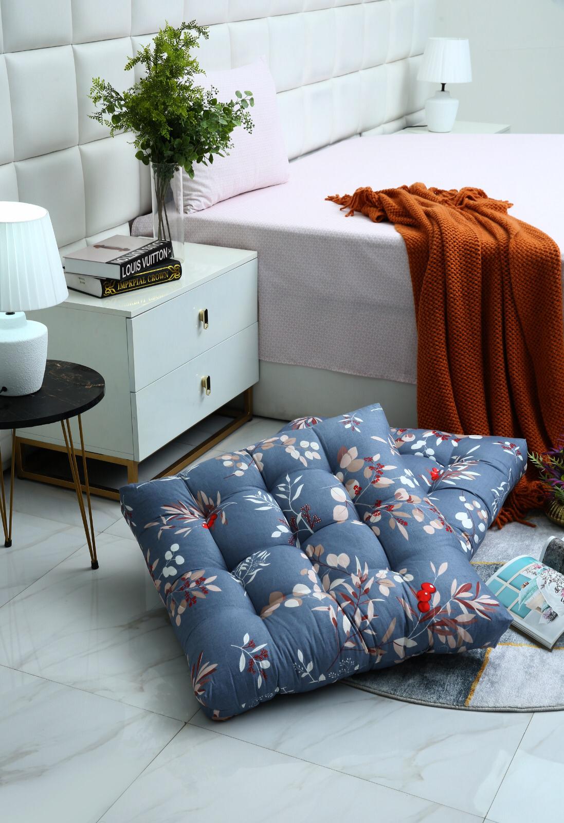 Digital Printed Square Floor Cushions-Cherries - Image 5