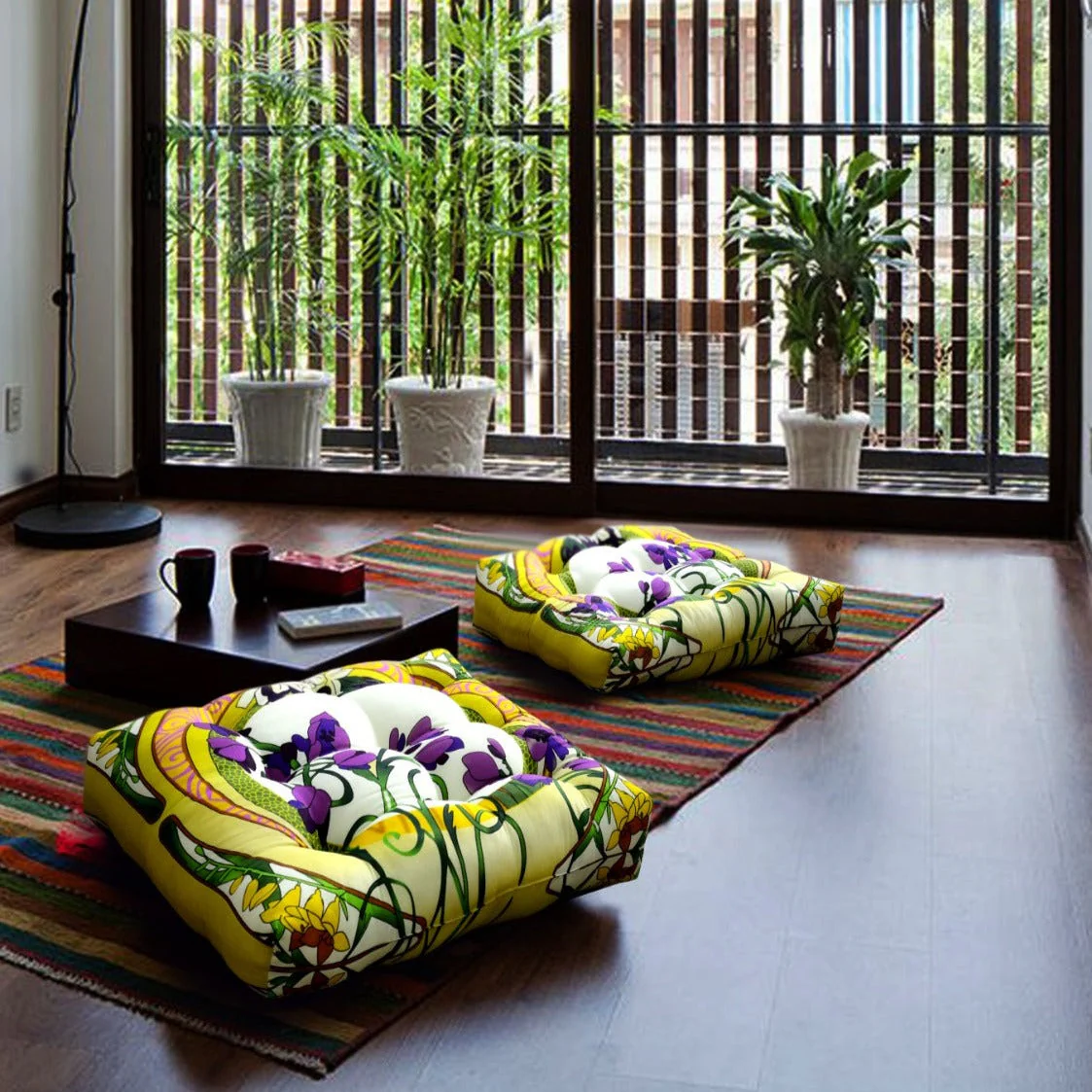 Digital Printed Square Floor Cushions- Nova - Image 2
