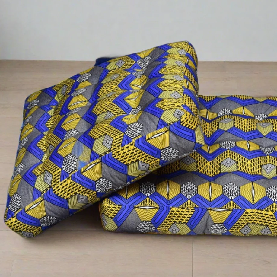 Digital Printed Square Floor Cushions- Pyramids - Image 2