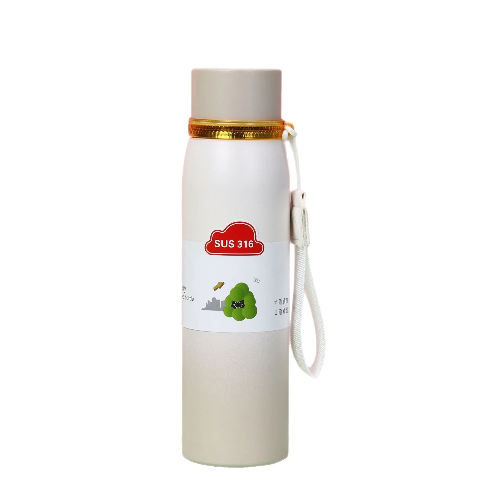 Double-Wall Stainless Steel Insulated Water Bottle(SA2408-219)Beige - Image 7