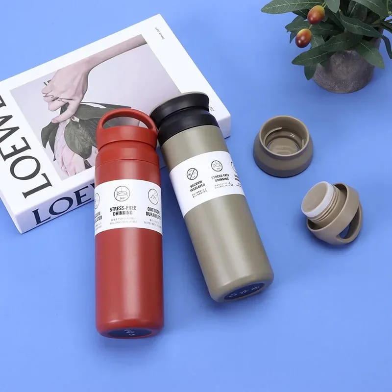 Double-Wall Stainless Steel Insulated Water Bottle(SA2408-225)-Beige - Image 7
