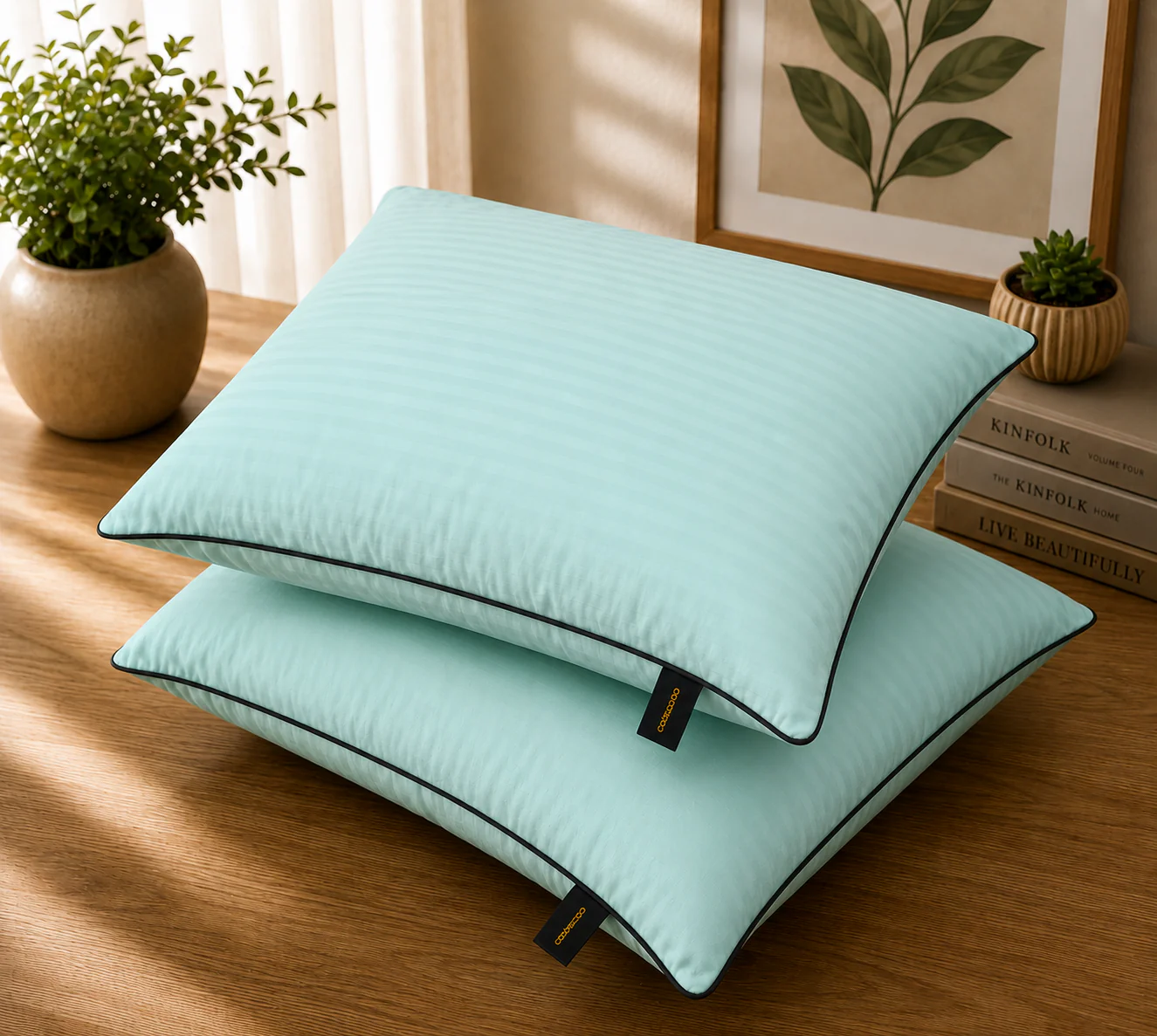 Dyed Pillow Covers Pack of 2- PC0045 - Image 2