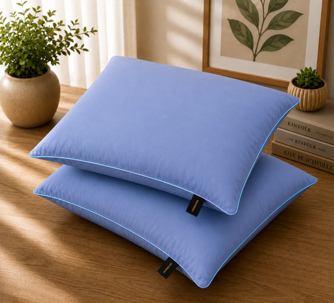 Dyed Pillow Covers Pack of 2- PC0046 - Image 2