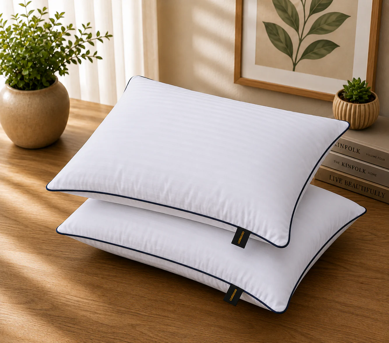 Dyed Pillow Covers Pack of 2- PC0048 - Image 2