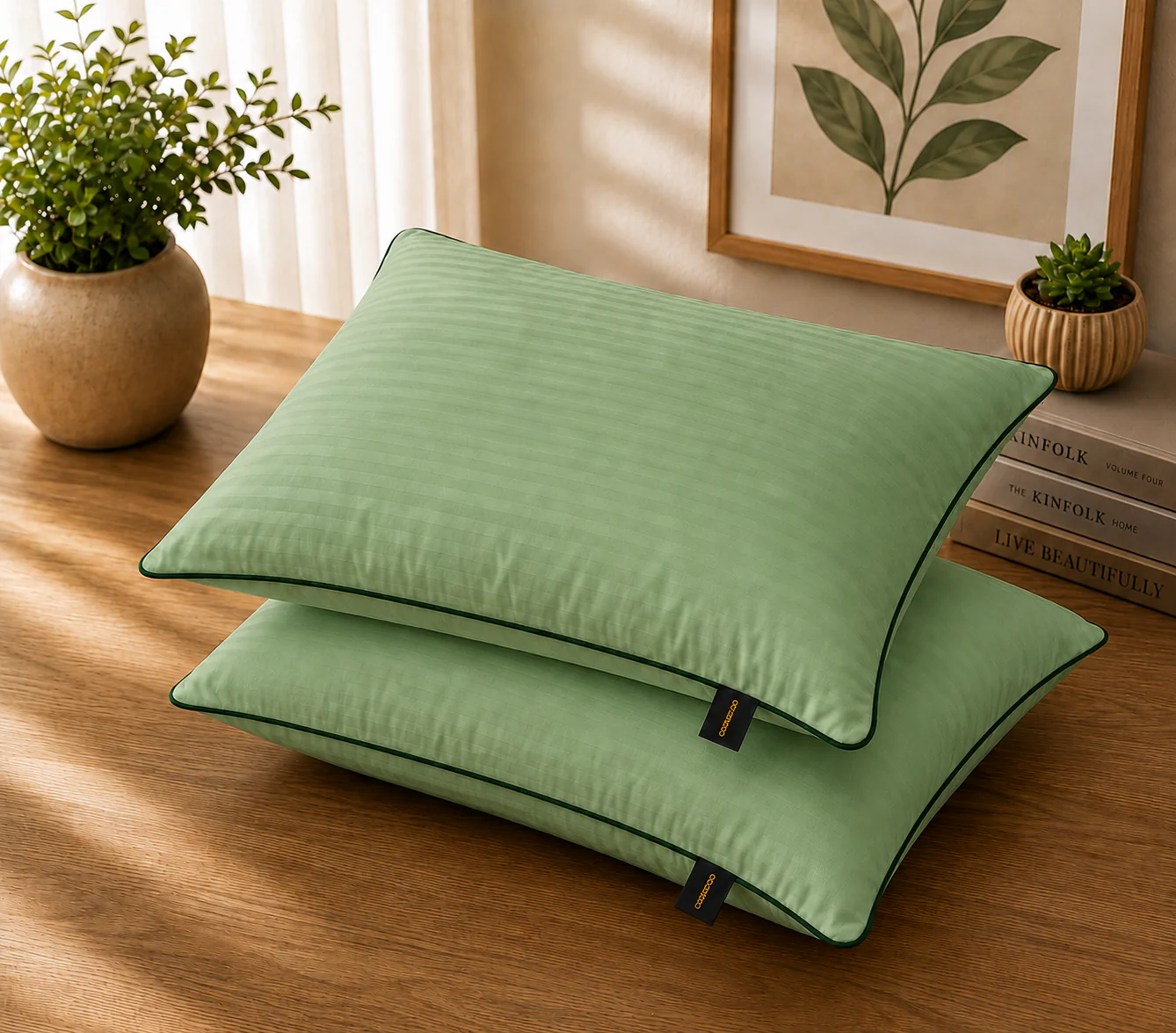 Dyed Pillow Covers Pack of 2- PC0049 - Image 2