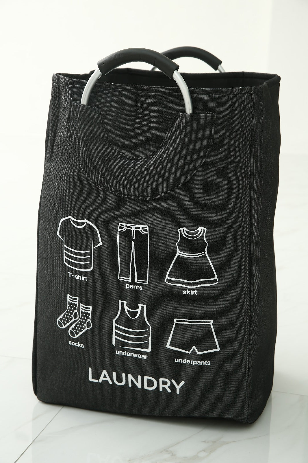 Eva Laundry Basket-Black(LAUNDRY) - Image 2