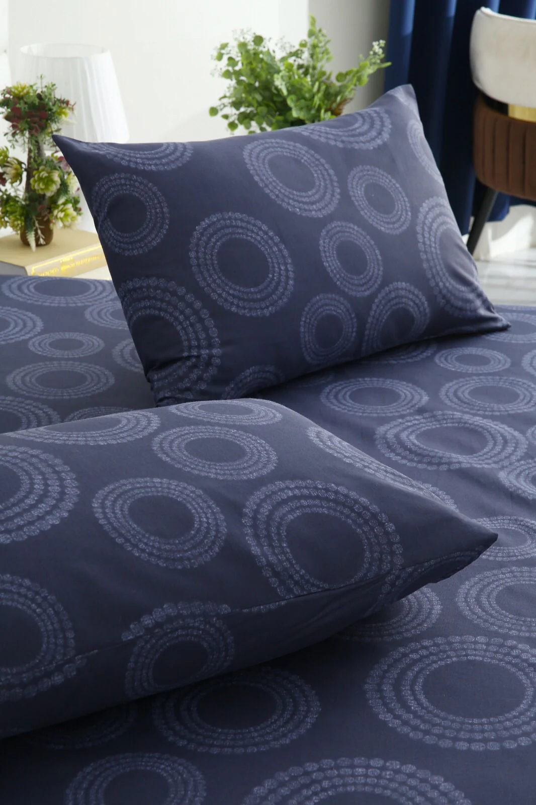 Fitted Bed Sheet-Azure - Image 4