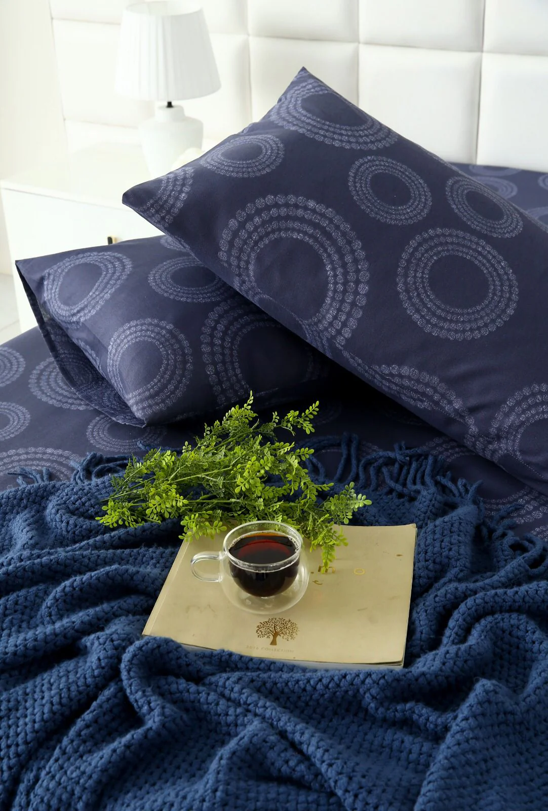 Fitted Bed Sheet-Azure - Image 6