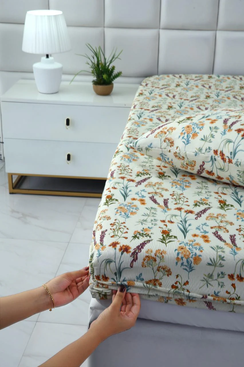 Fitted Bed Sheet-Botanical Charm - Image 2