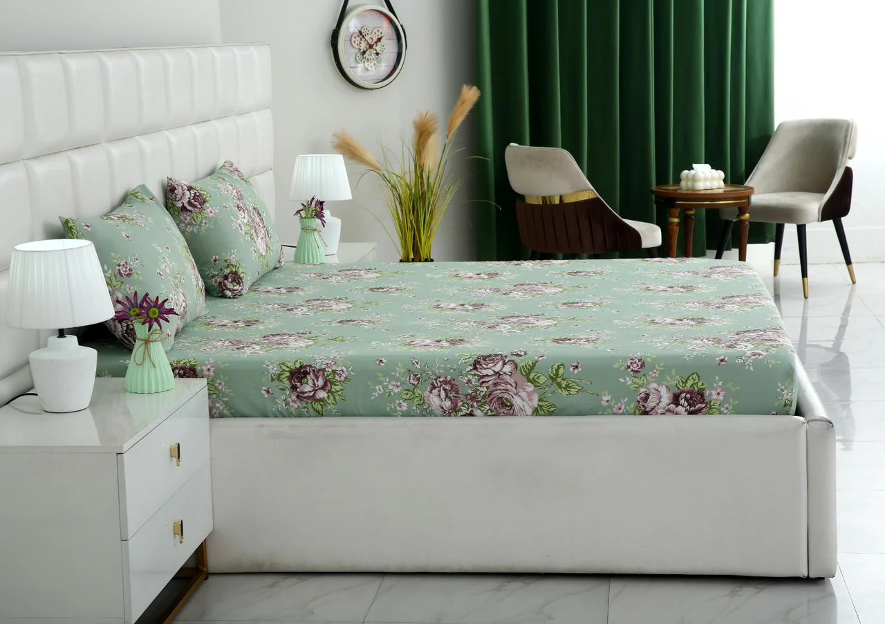 Fitted Bed Sheet-Cootage Garden - Image 3