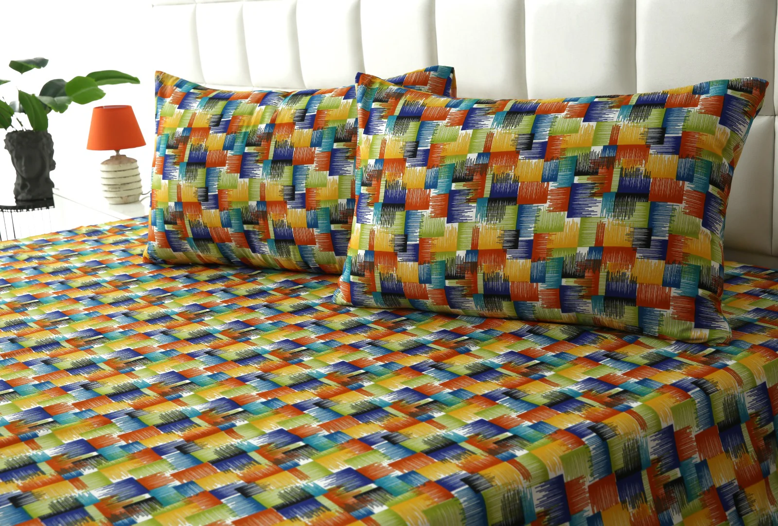 Fitted Bed Sheet-Coral Rush - Image 5