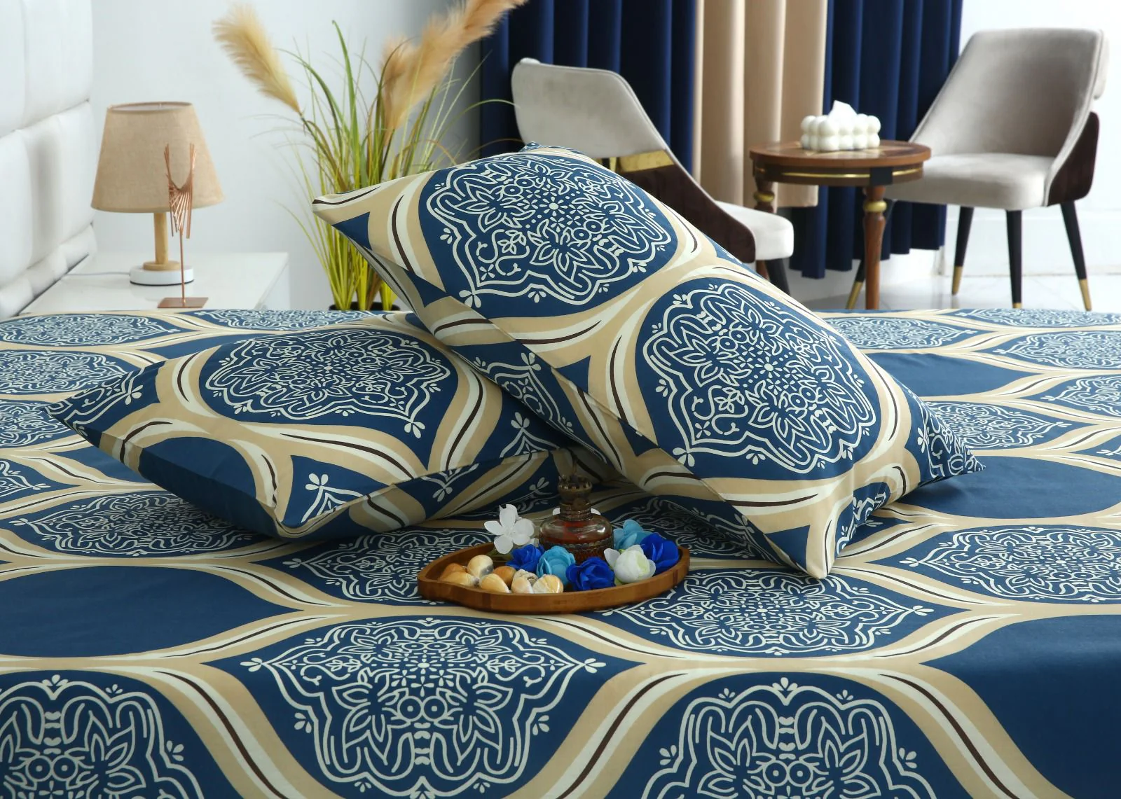 Fitted Bed Sheet-Damask Pattern - Image 8