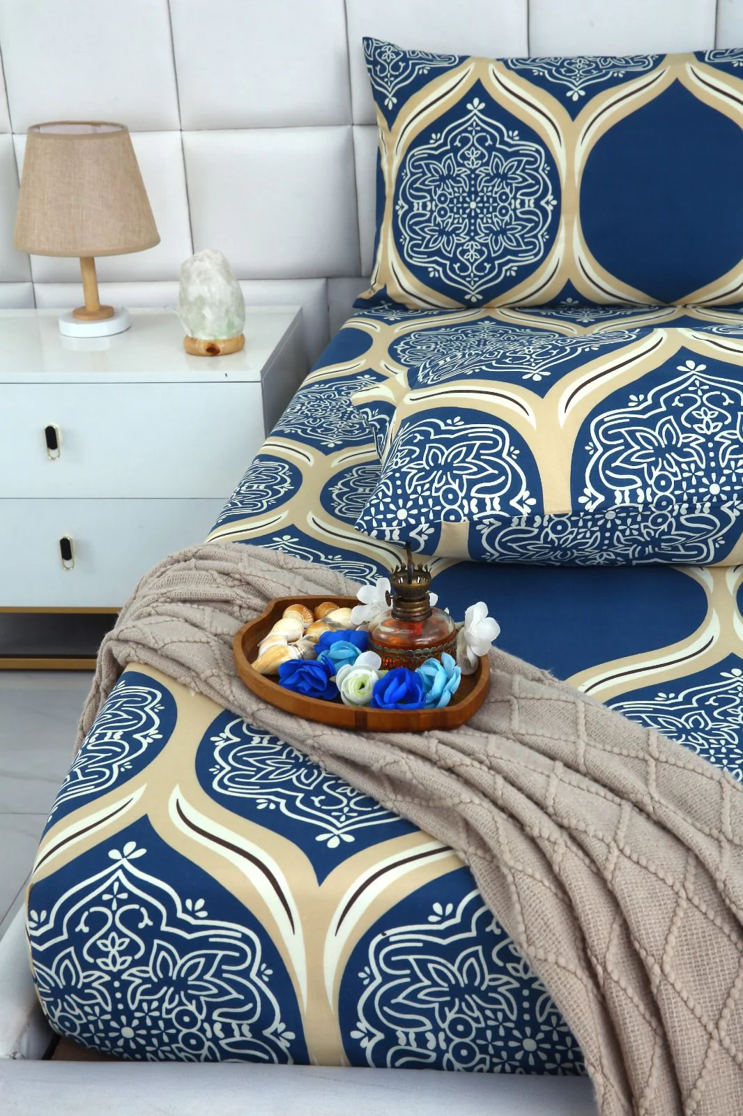 Fitted Bed Sheet-Damask Pattern - Image 9