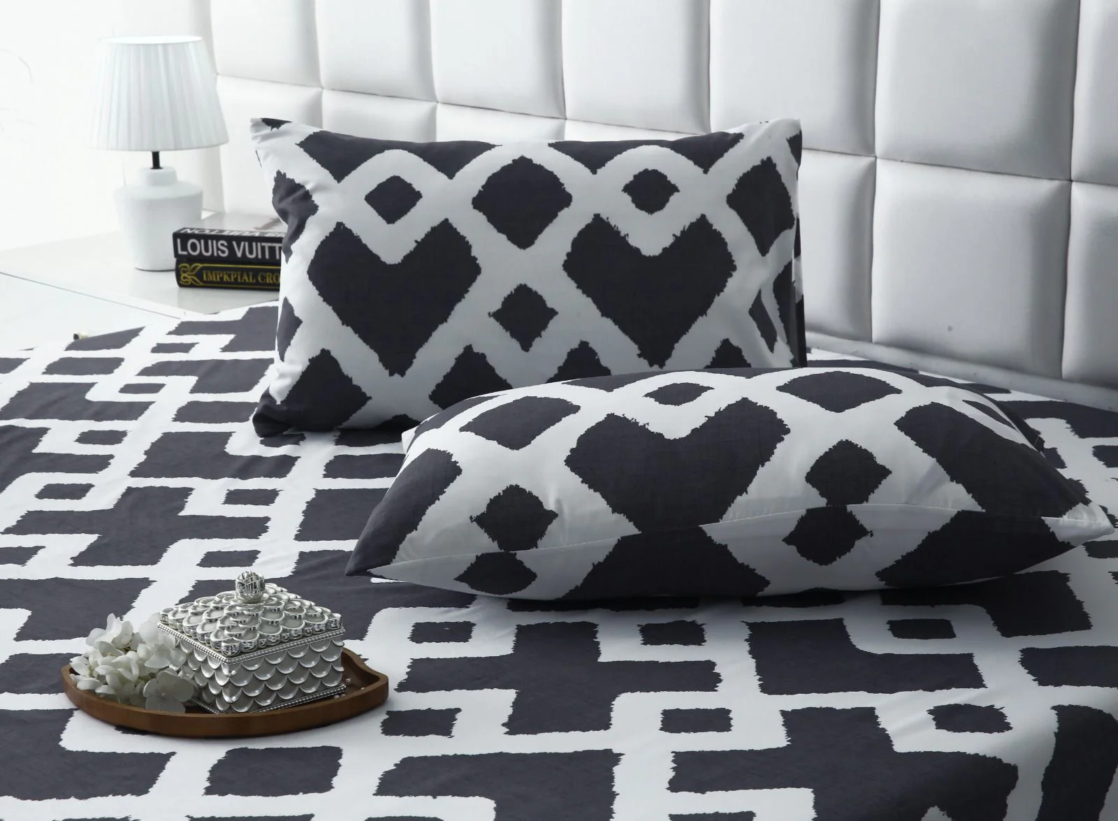 Fitted Bed Sheet-Geometric Patterned - Image 3