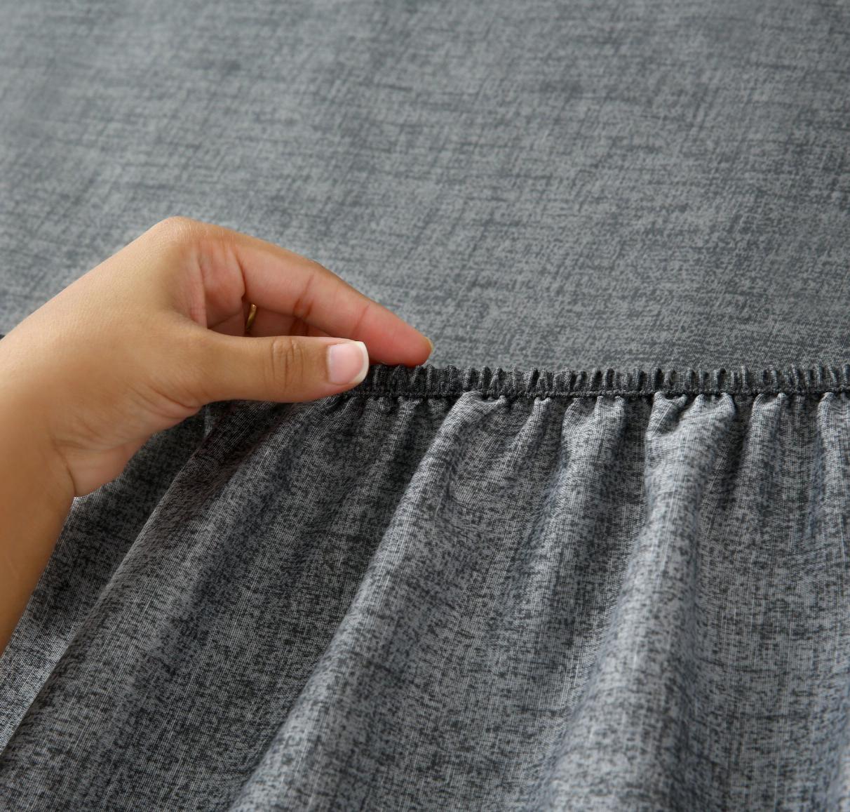 Fitted Bed Sheet-Grey Texture - Image 12