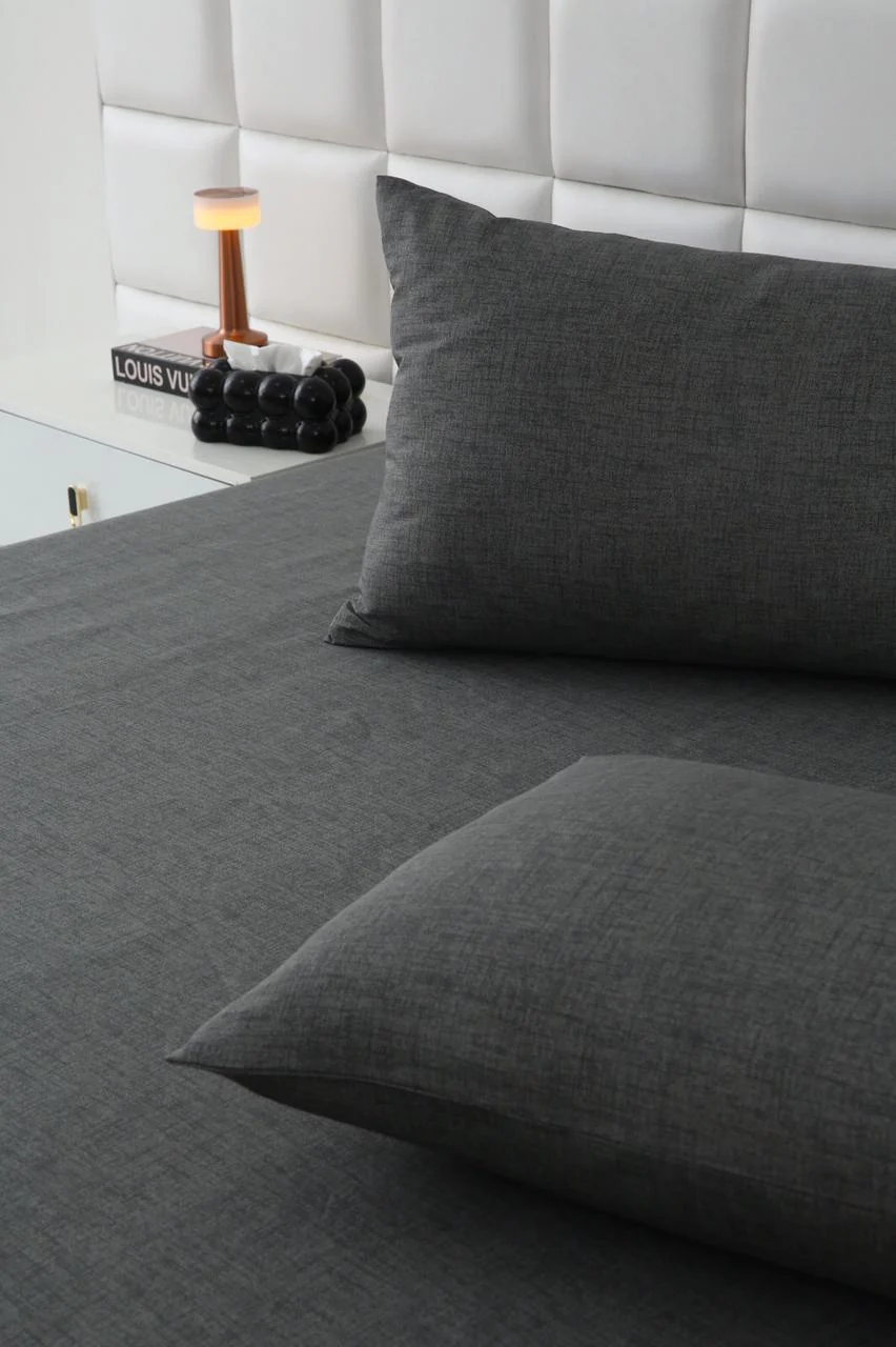 Fitted Bed Sheet-Grey Texture - Image 5
