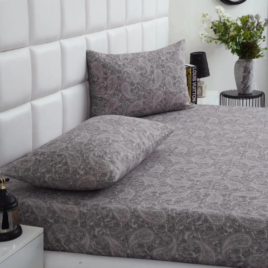 Fitted Bed Sheet-Paisley - Image 6