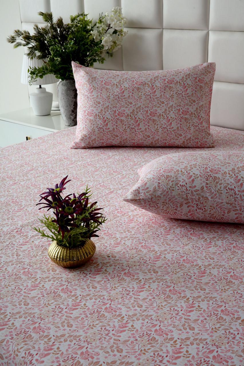 Fitted Bed Sheet-Pastels Pink - Image 5