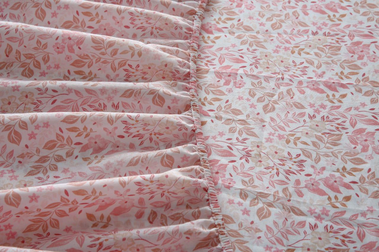 Fitted Bed Sheet-Pastels Pink - Image 9