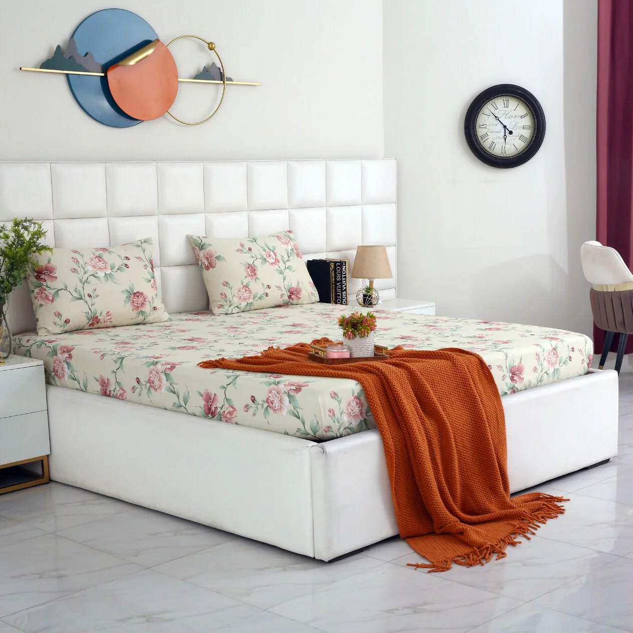 Fitted Bed Sheet-Rosa
