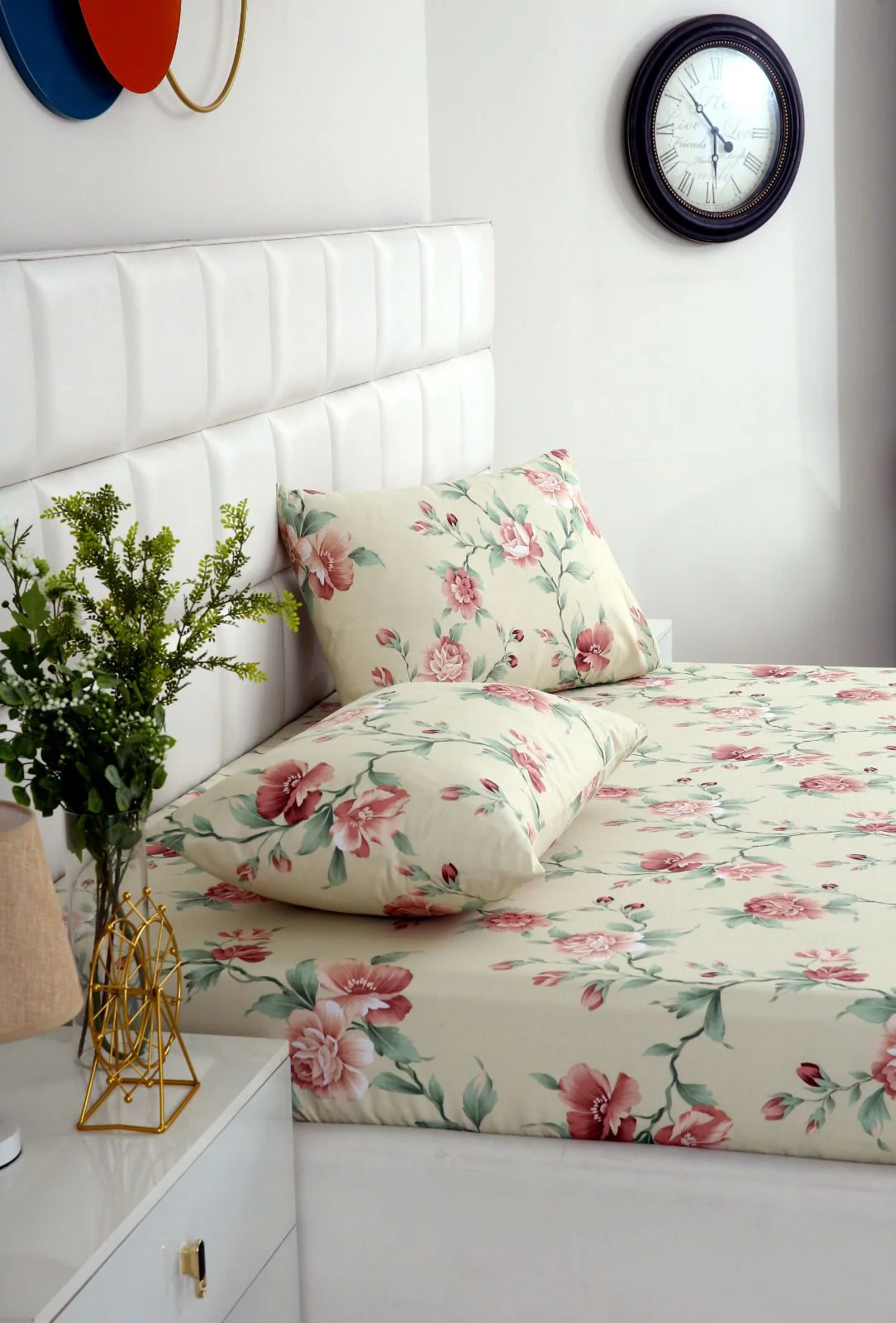 Fitted Bed Sheet-Rosa - Image 3