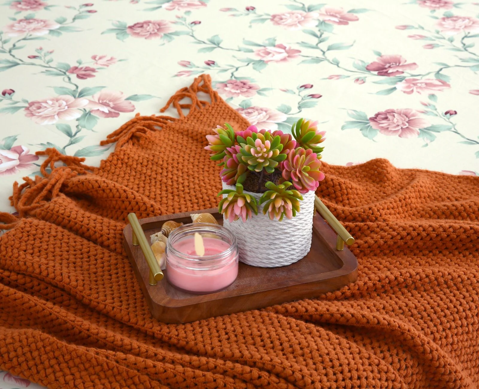Fitted Bed Sheet-Rosa - Image 5