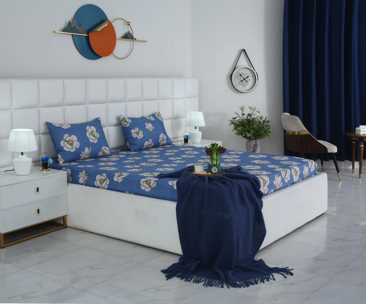 Fitted Bed Sheet-White Orchid - Image 3