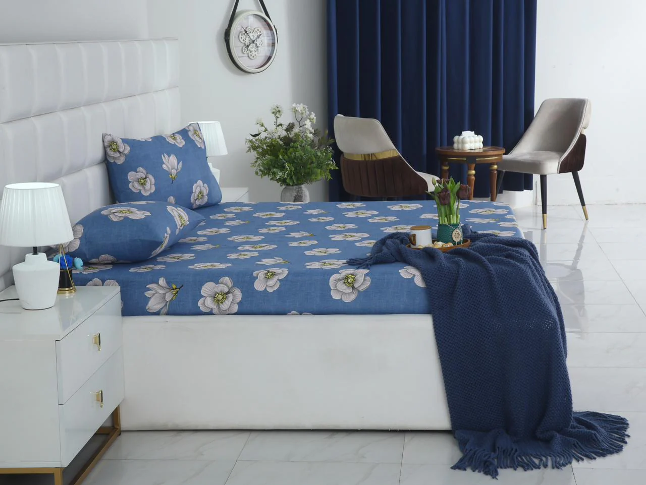 Fitted Bed Sheet-White Orchid - Image 7