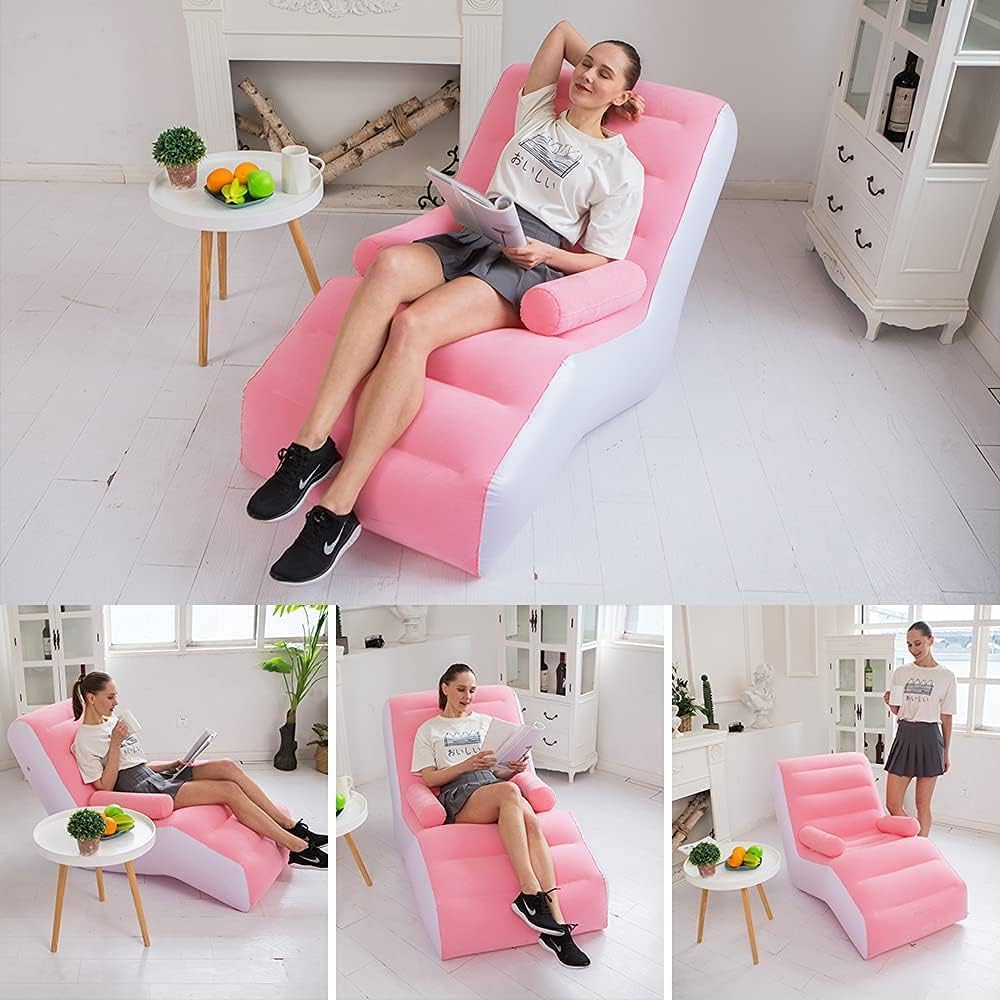 Inflatable Air Recliner Sofa(SA2510-035)PINK
