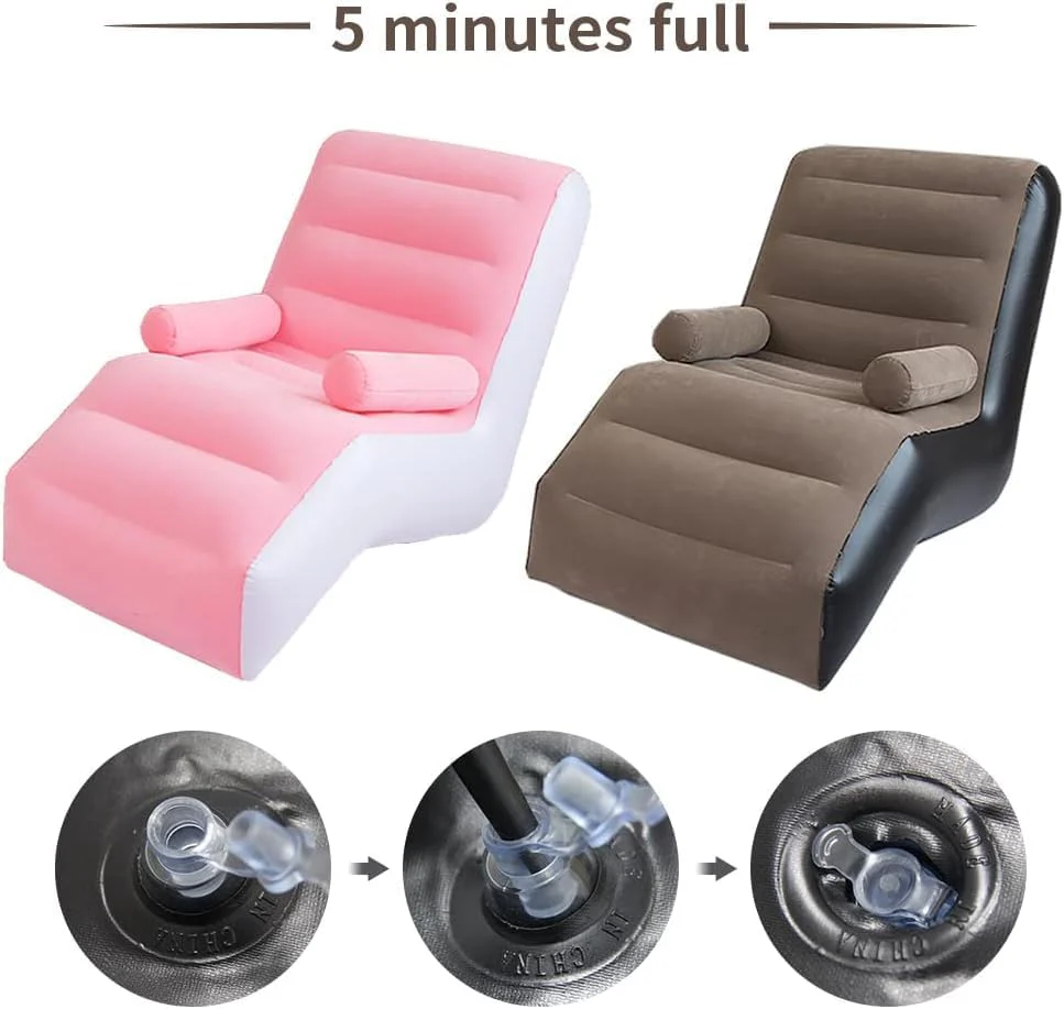Inflatable Air Recliner Sofa(SA2510-035)PINK - Image 2