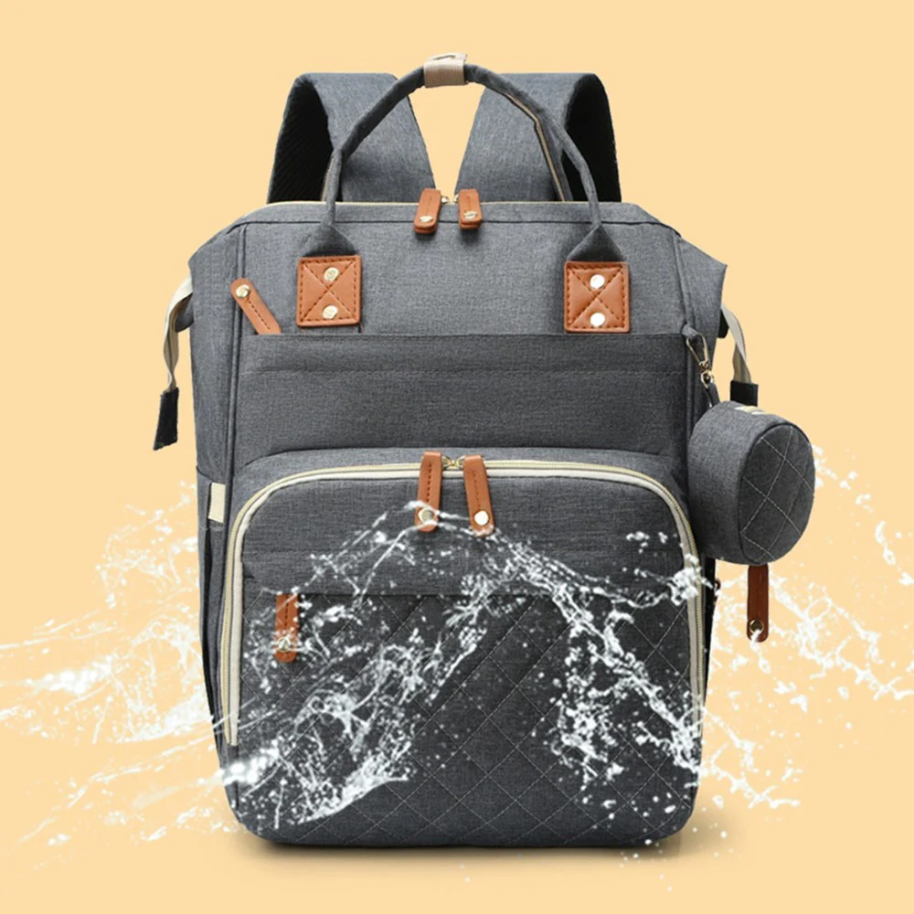 Large Diaper Backpack-SA2408-274(Grey) - Image 5