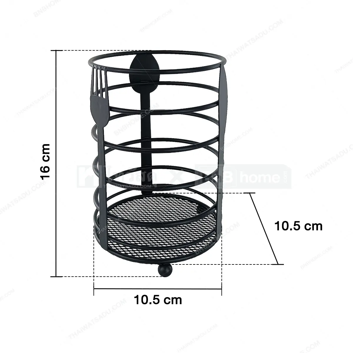 Metallic Essential Metal Spoon Holder-Round(SA2405-97) - Image 4