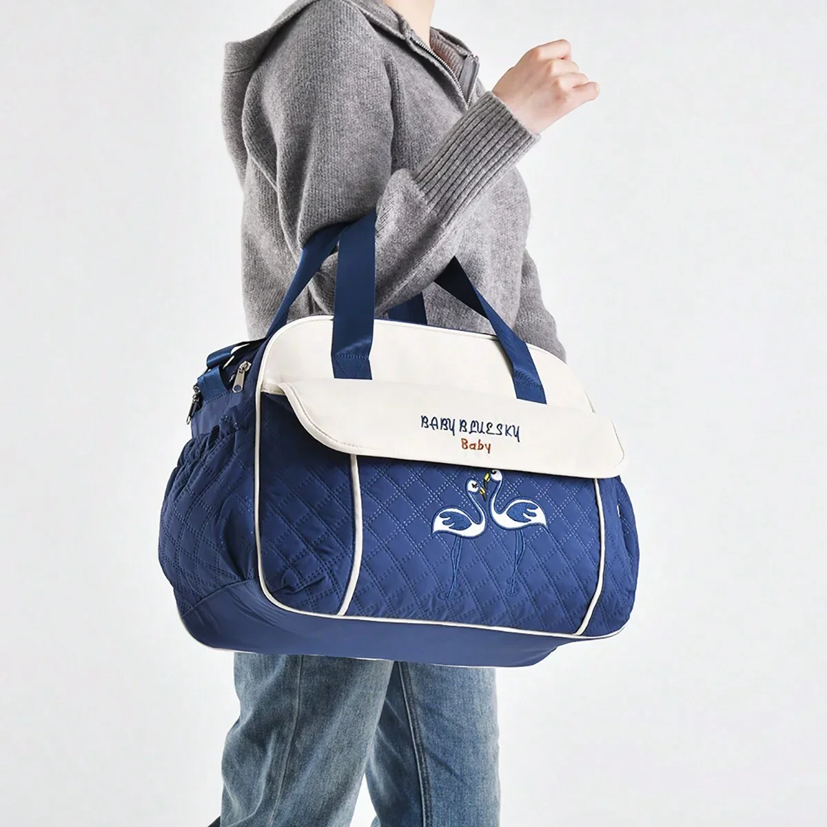 Multi function Mommy Bag with Large Capacity-SA2408-273(Blue)