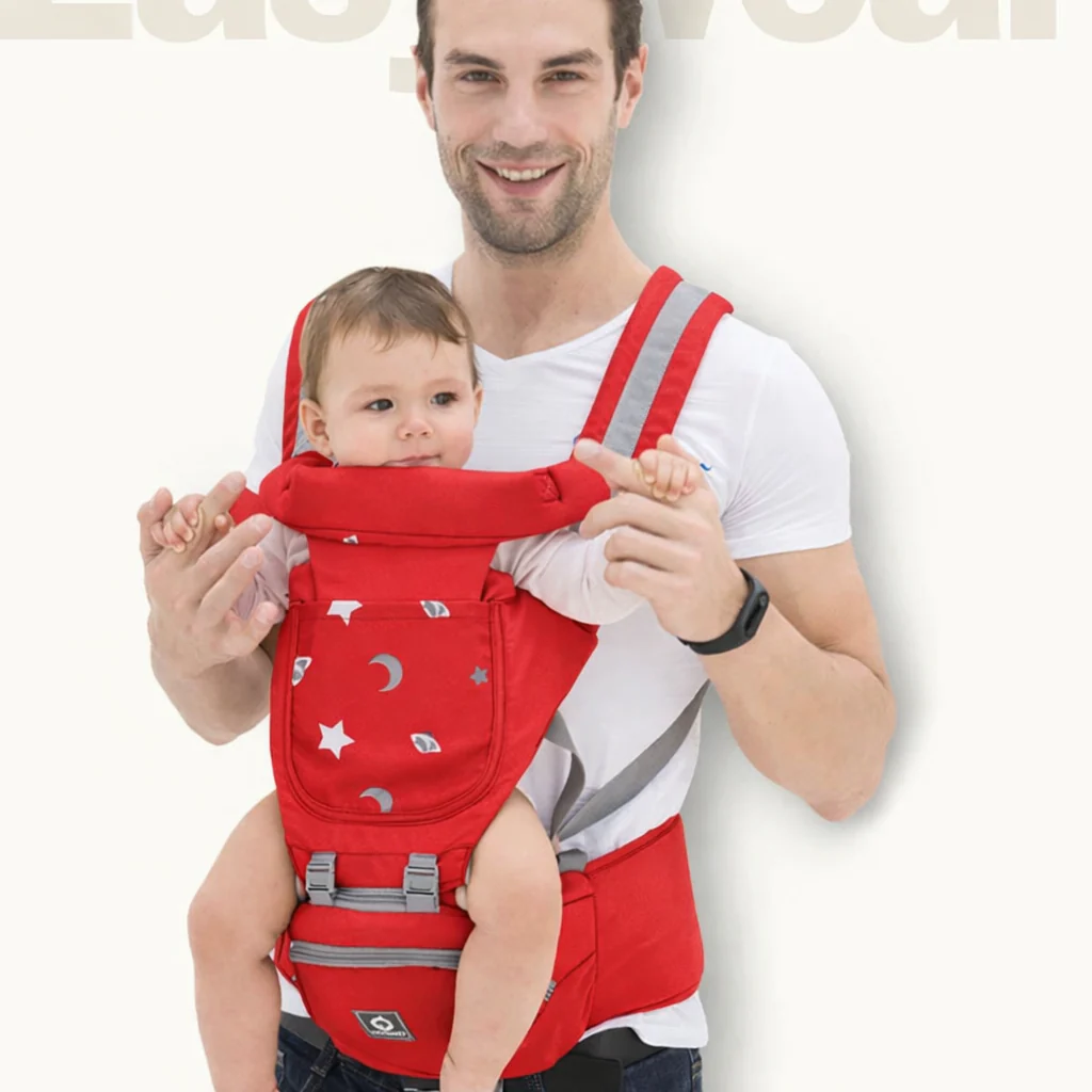 Multifunctional Baby Carrier for Newborn to Toddlers-SA2408-181(RED) - Image 2