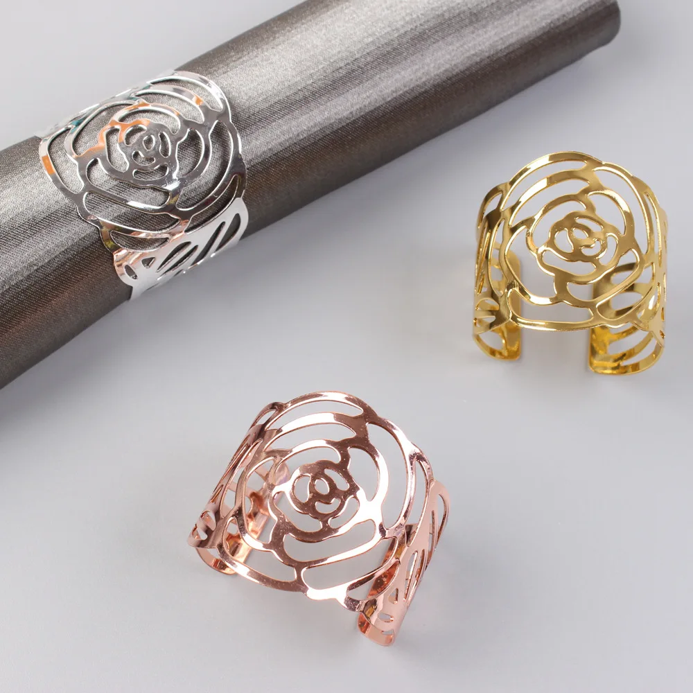Napkin Holder Rings-Hollow(Sliver)