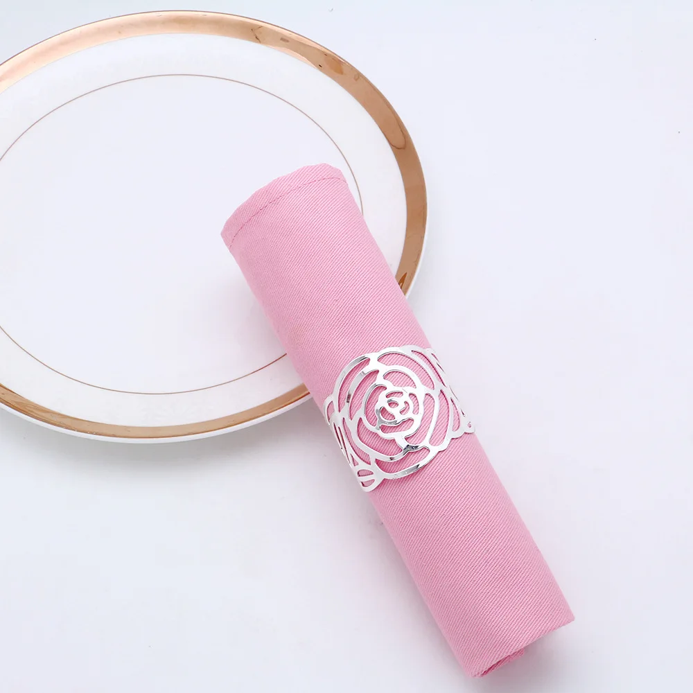 Napkin Holder Rings-Hollow(Sliver) - Image 11
