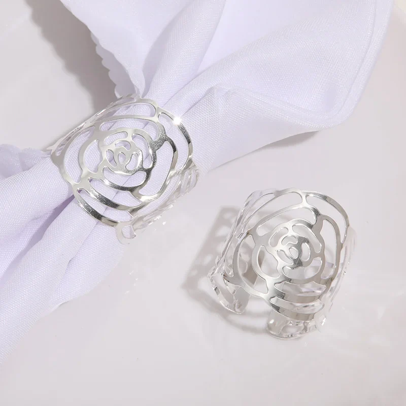 Napkin Holder Rings-Hollow(Sliver) - Image 17